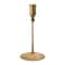 Hello Honey® 9" Antique Brass Hand-Forged Hammered Metal Taper Candle Holder